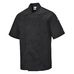 Portwest - Veste de cuisine manches courtes KENT Noir Taille S - S noir 5036108176939_0