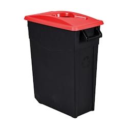Rossignol - Poubelle 65L mobile ouverture calibrée MOVATRI GREEN - rouge - rouge plastique polypropylène 56184_0
