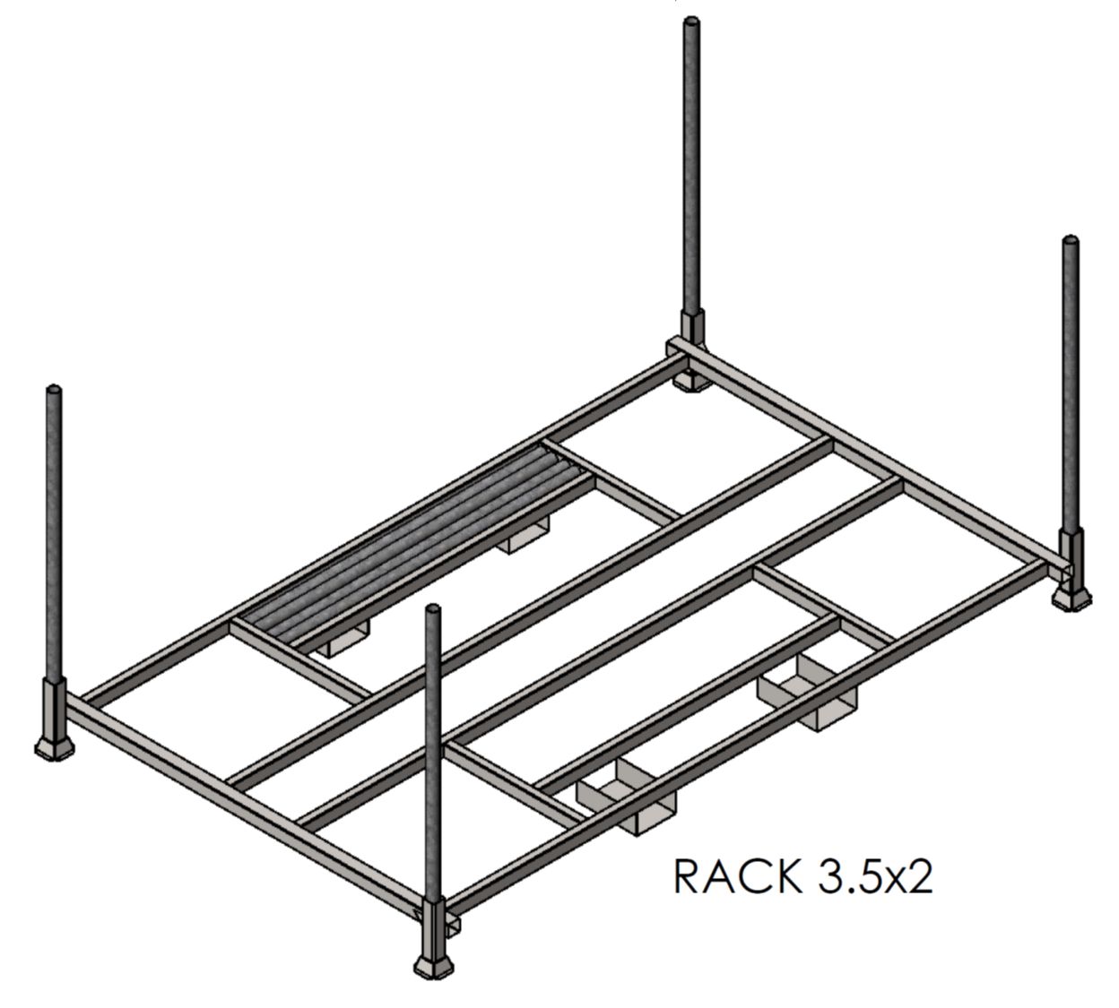 Rack à clôtures - Fabrication française - Personnalisable pour clôtures de chantier et barrières_0