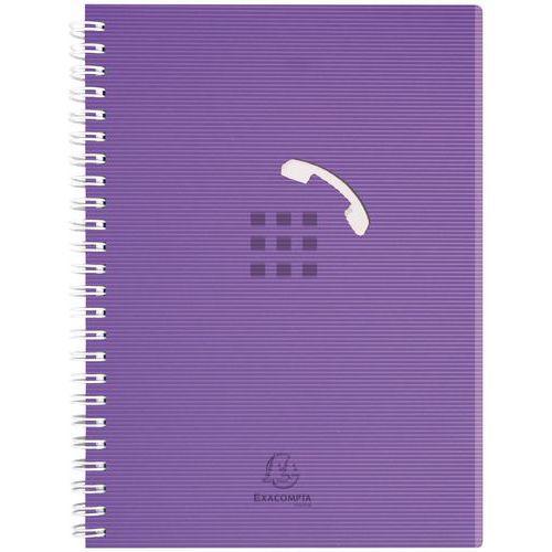 CARNET D'ADRESSES BUREAU LINICOLOR - 15X21 - ASSORTIS - EXACOMPTA