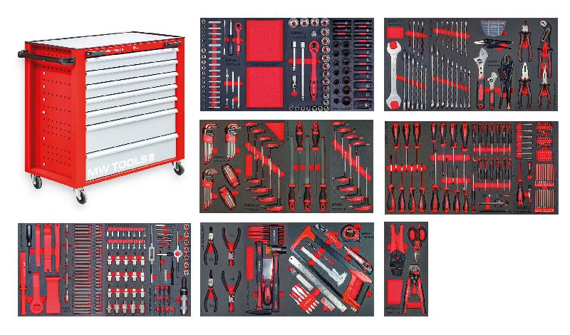 Servante d'atelier complète PRACO XL 514 outils MW Tools MWE512G2P_0
