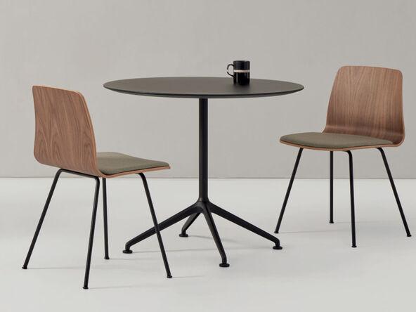 Table ronde polyvalente plateau laqué Lex Color Inclass_0