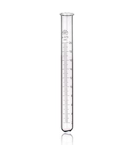 Tube à essai gradué - Bord évasé 17x160 mm - Capacité 20 mL - SIMAX_0