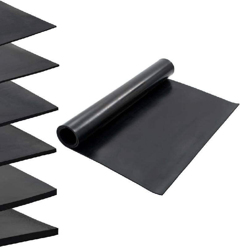 Vidaxl tapis en caoutchouc antidérapant 1,2x2 m 8 mm lisse 143963_0