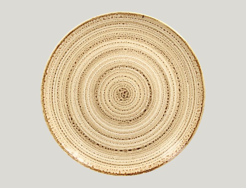 ASSIETTE COUPE PLATE ROND BEACH PORCELAINE Ø 31 CM TWIRL RAK