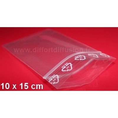 1000 sachets plastiques zip 100x150 mm avec trou de suspension - 50 microns - transparents et hermétiques_0