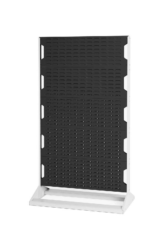 Rack à bacs fixe double face - 10 panneaux - acier robuste - 1000x550x1775 mm_0