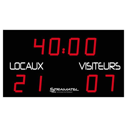 AFFICHEUR STRAMATEL FOOT/RUGBY RADIO-COMMANDÉ