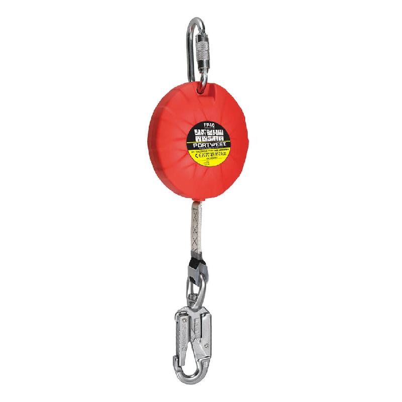 Antichute Sangle Rétractable 3m Mousqueton_0