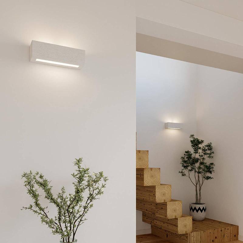 SOLLUX LIGHTING APPLIQUE CUBE LINE UP/DOWN EN CÉRAMIQUE, BLANCHE