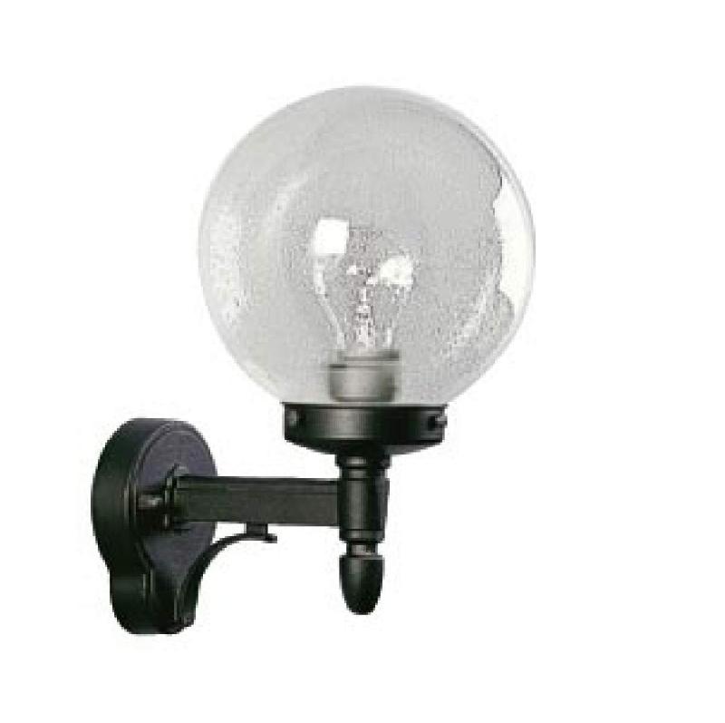 ALBERT LEUCHTEN APPLIQUE D\'EXTÉRIEUR 20 NOIRE EN VERRE À BULLES