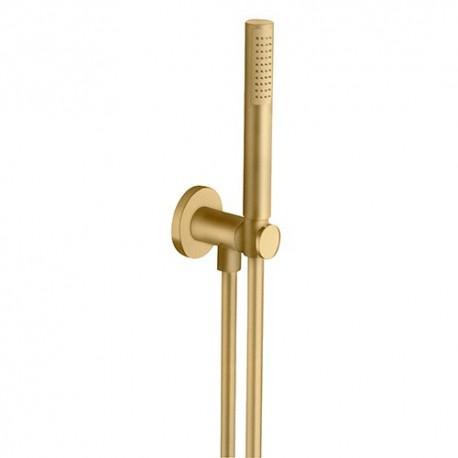 APPLIQUE PRISE D'EAU DOUCHETTE FLEXIBLE OR BROSSE PVD ROBINETTERIE HYDROTHERAPIE - CRISTINA ONDYNA PD47596P