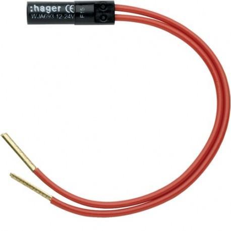 ATEHA LAMPE 12-24V ROUGE HAGER WJA693
