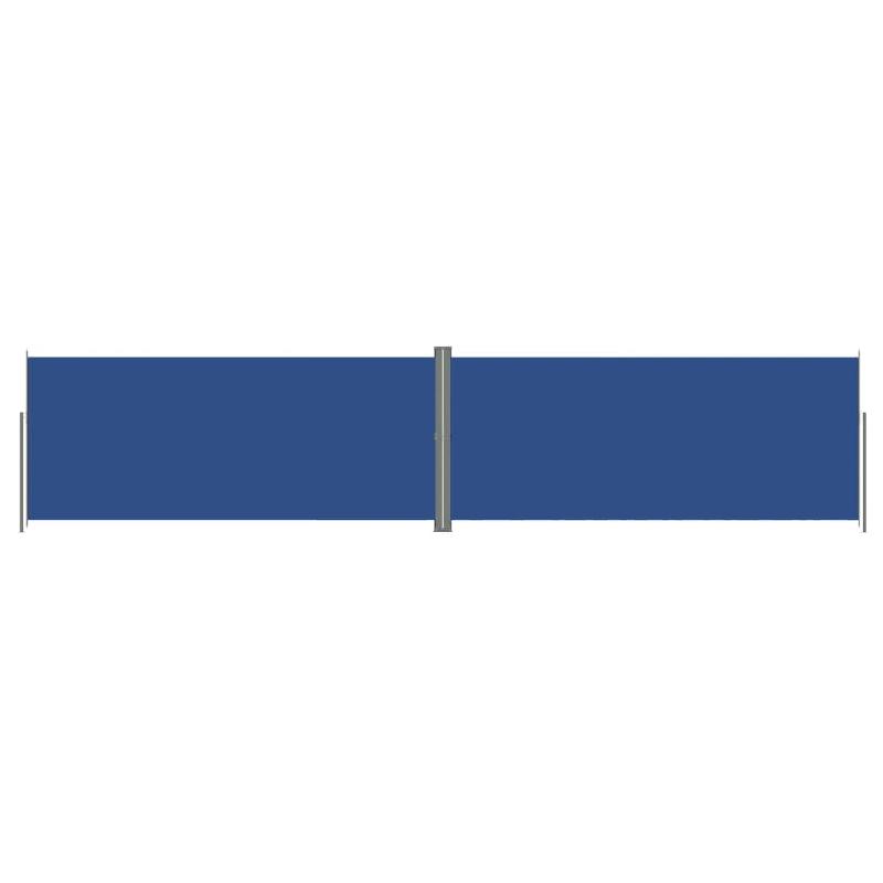 Auvent paravent store brise-vue latéral rétractable - Protection visuelle bleue 220 x 1000 cm - Jardin, terrasse, balcon_0