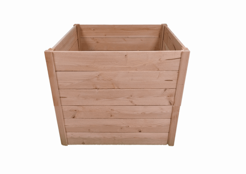 Bac structurant Eco bois droit - pour déchets - 300L à 1000L - Résineux brut, Douglas brut_0