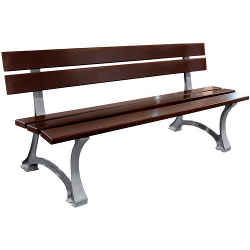 BANC CLASSIQUE H:770 FONTE/BOIS - MANUTAN EXPERT