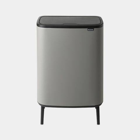 Poubelle Bo Touch Bin Hi 2 x 30 litres - Mineral Concrete Grey - Brabantia_0