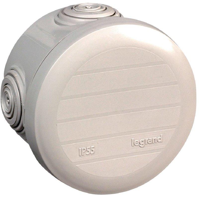 Boîte de dérivation plexo ronde ip55 d70 prf45 gris_0