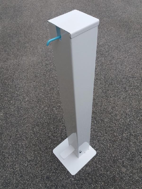 Borne métal à pédale, sans contact, pour solutions hydroalcooliques en flacons - BDSHA-FV01/HD_0