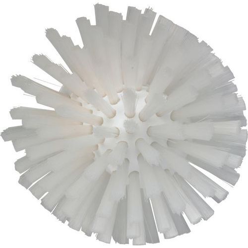 BROSSE RONDE À PAS DE VIS Ø135 MM MEDIUM BLANC - VIKAN