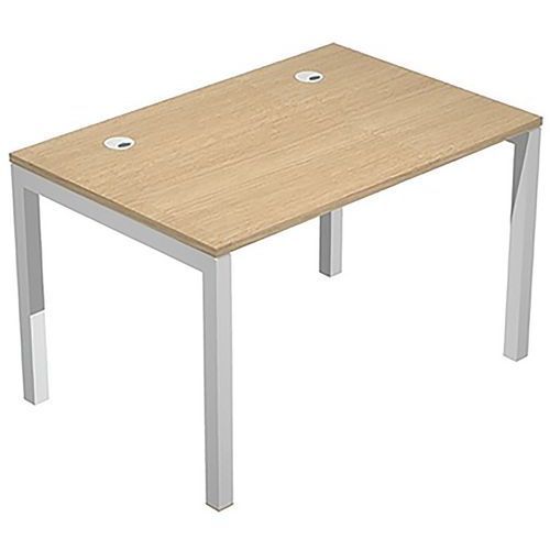 BUREAU PIED MÉTAL TRENDY ÉPAISSEUR 25MM 120CM CHÊNE CANADIEN - ARTARREDI