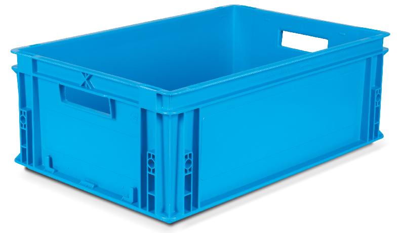 Caisse plastique athéna bleu turquoise 40 litres_0