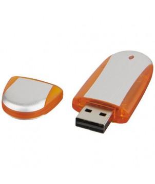 CLÉ USB OVALE 8 GB - ARGENTÉ - CLÉS USB PUBLICITAIRES PERSONNALISÉES
