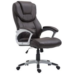 CLP Fauteuil de bureau XL Texas V2 Similicuir Marron - marron polyester 192105003_0