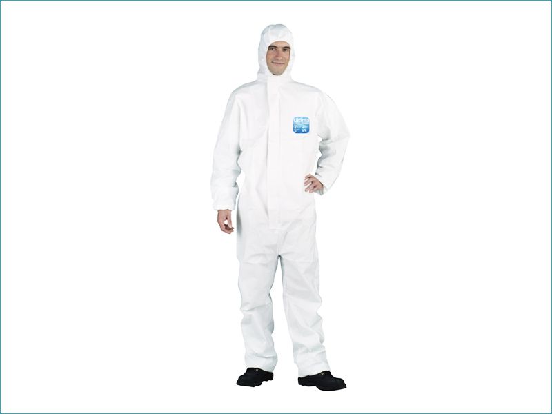 Combinaison capuche PP blanc taille XL (4) CAT III - Réf COMBICONF4_0