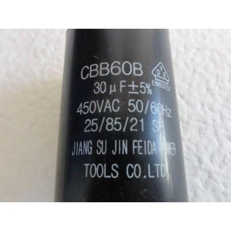Condensateur moteur electrique cbb60 450v 30µf_0