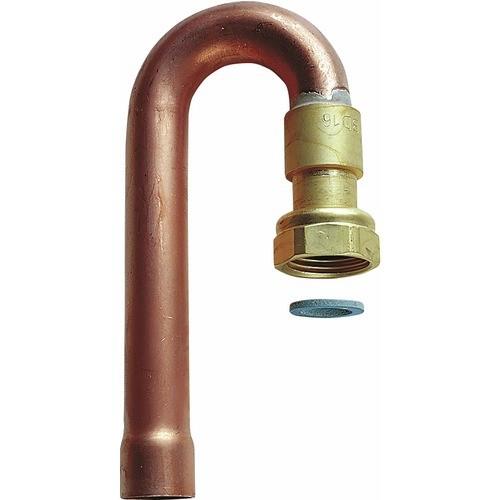 COUDE À 180° À JOINT PLAT POUR VANNE D'ARRÊT GAZ NATUREL - 12/14 CLESSE