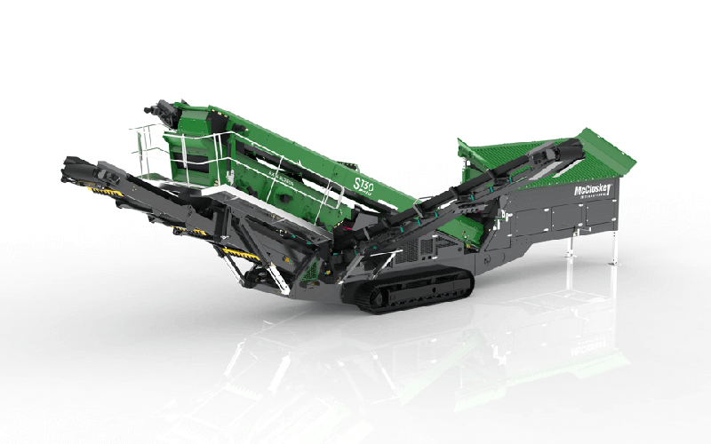 Crible mobile McCloskey S130 - Crible vibrant haute énergie 14' x 5', moteur diesel 130 HP, mobile sur chenilles ou roues_0
