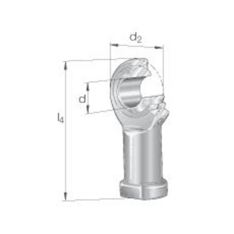 EMBOUT A ROTULE GIKFR 16 PB INA