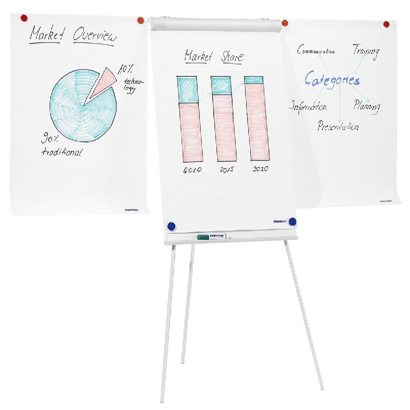 Franken Paperboard ECO Standard, 68 x 105 cm, sur trépied - gris multi-matériau 783879_0