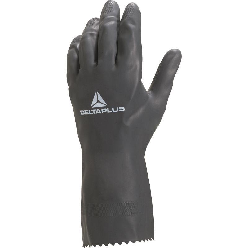 Gants de protection chimique - Néoprène latex floqué coton - 30 cm - VE530_0