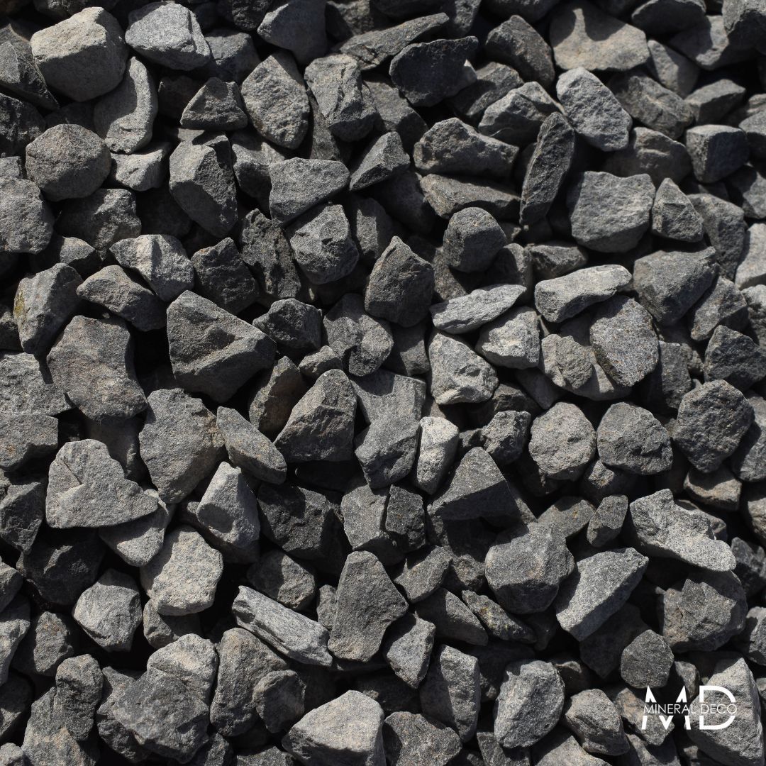 Gravier décoratif de basalte 6/10 - Gris anthracite - Big bag et vrac disponibles_0