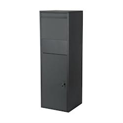 HELLOSHOP26 - Boîte à colis boite lettres verrouillable sur pied courrier paquet 46 x 45 x 140 cm anthracite 16_0000116 - 3000972699780_0