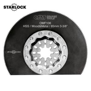 LAME OSCILLANTE CMT LARGEUR 85 MM POUR BOIS ET MÉTAUX, FIXATION STARLOCK.
