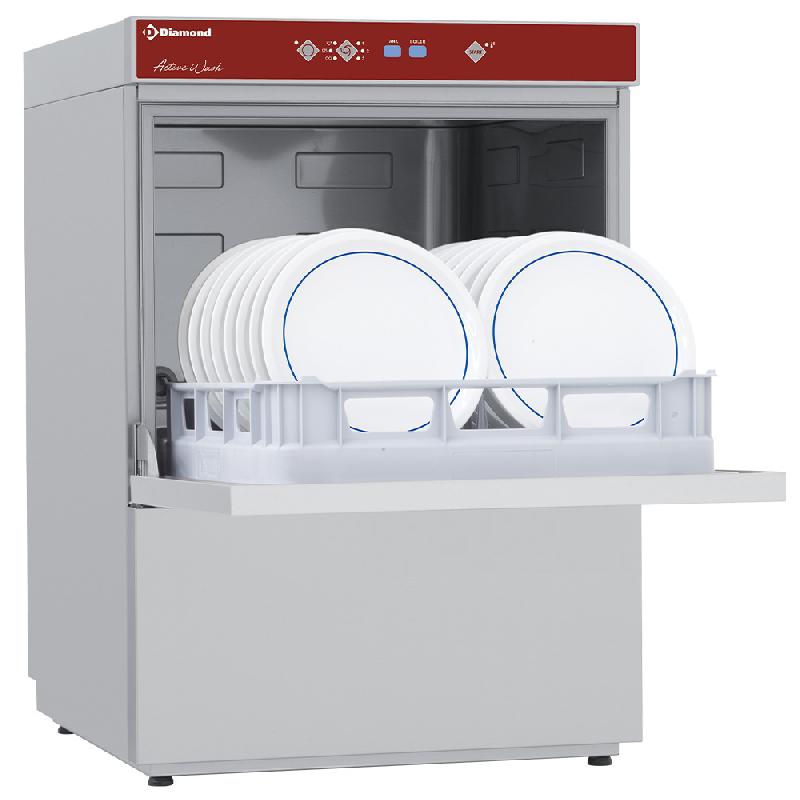 Lave-vaisselle professionnel electrique panier 500x500 mm active wa... - PD86/6_0