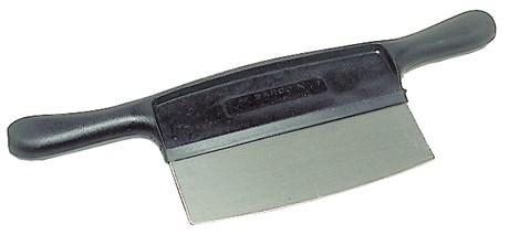 MATFER - RACLOIR GRATTE-ETAL INOX, À 2 MAINS INOX, MANCHE EN PLASTIQUE 170 MM - 100135