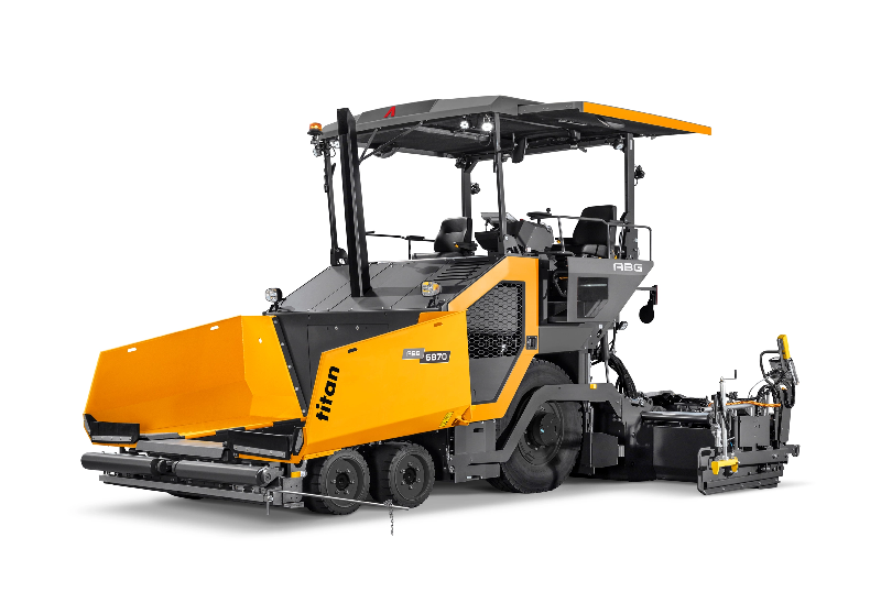Mini-Finisseur - ABG 6870 - AMMANN - Finisseur sur roues avec moteur diesel Volvo (Deutz)_0