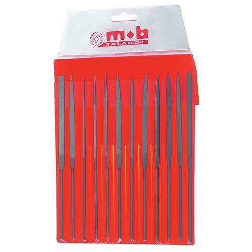 MOB 1 JEU DE 12 LIMES AIGUILLES- LONGUEUR 140MM - MOB