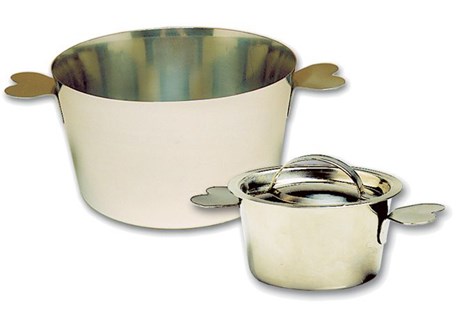 MOULE À CHARLOTTE INOX SANS COUVERCLE D.10 X H.6 CM 40 CL