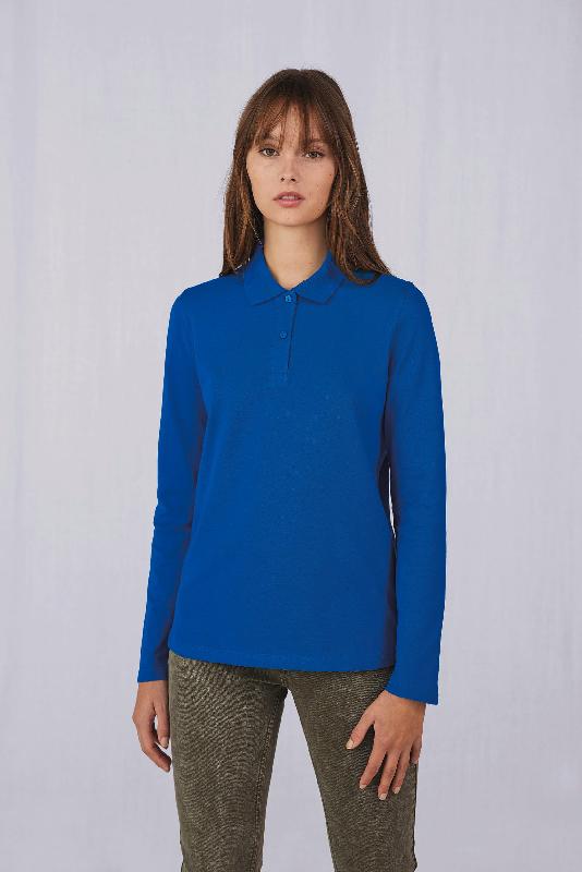 MY POLO 180 Femme manches longues - B&C - 100% coton pré-rétréci - Réf: CGPW462_0