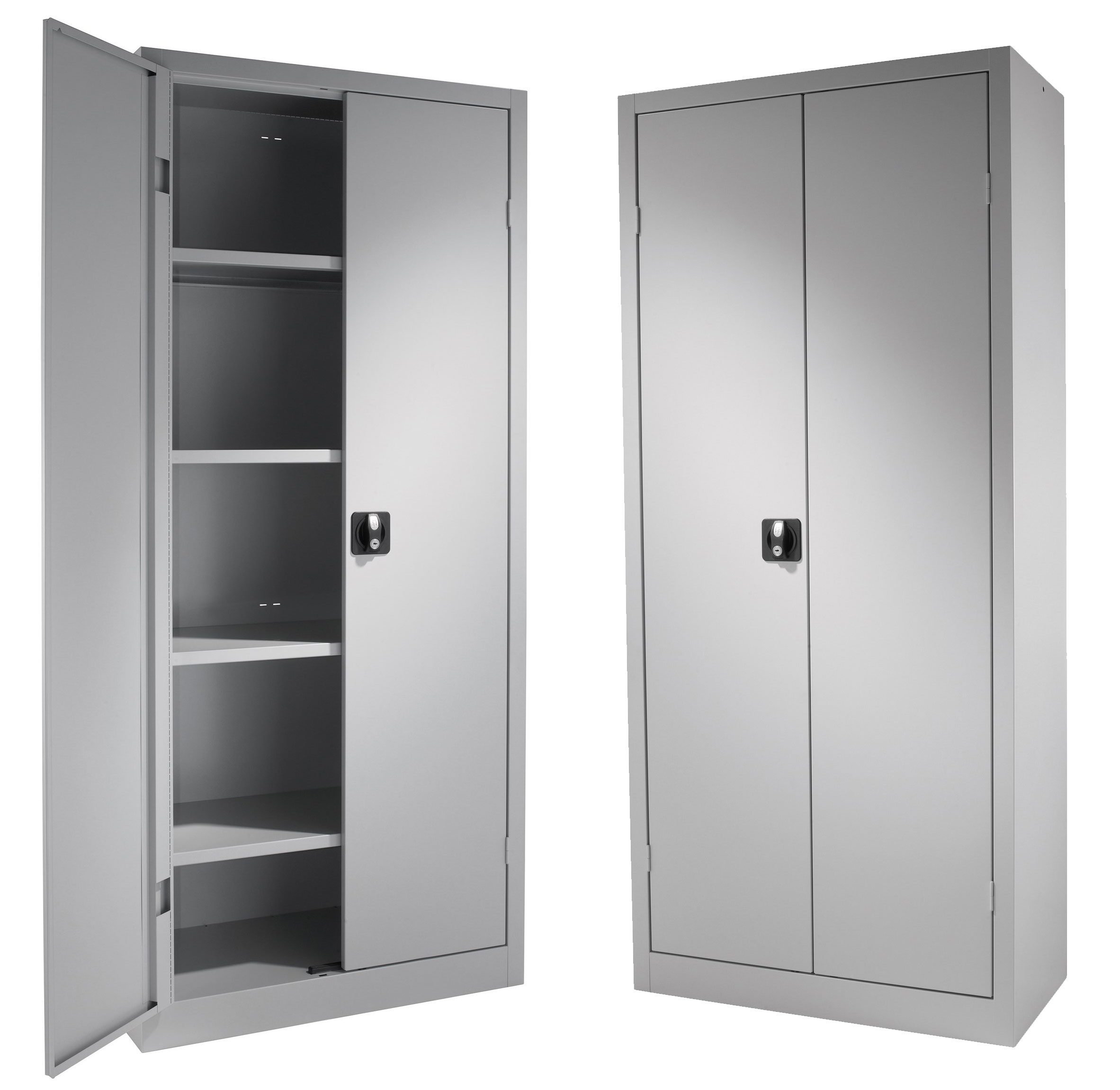 LOT DE 2 ARMOIRES MÉTALLIQUES JURA