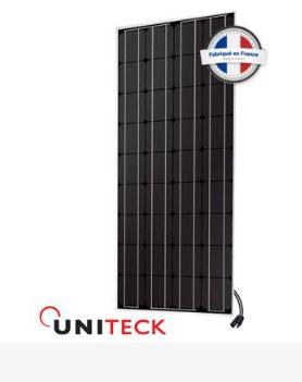 Panneau solaire monocristallin 100W 12V Uniteck - Léger, haut rendement, fabrication française_0