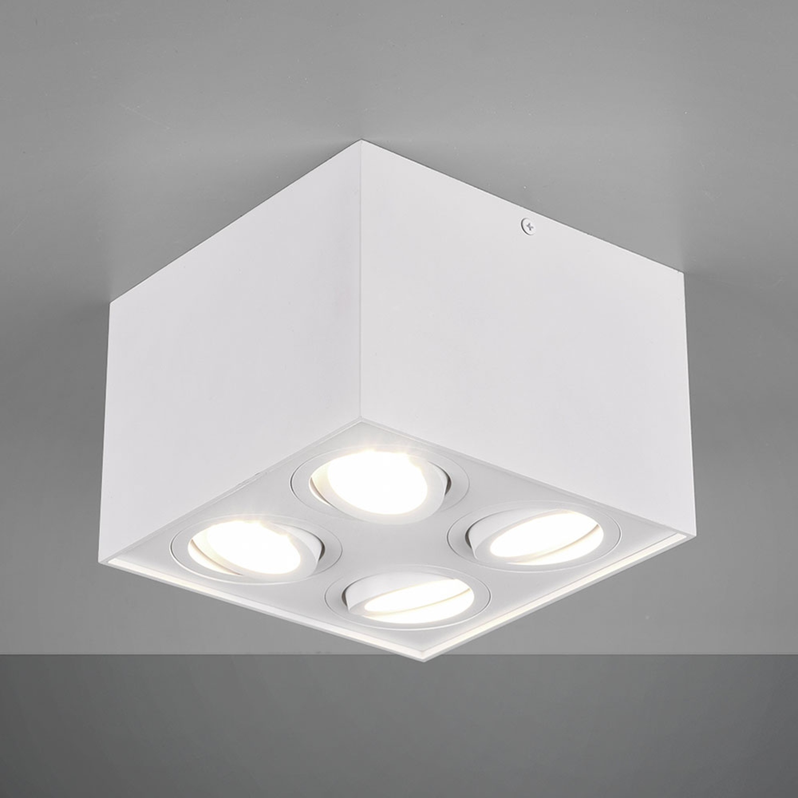 TRIO LIGHTING PLAFONNIER BISCUIT, À 4 LAMPES, BLANC