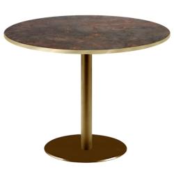 Restootab - Table Ø120cm Rome bistrot rouille - marron TB-ROMXL2-R120M-UND.ROU-LAI_0