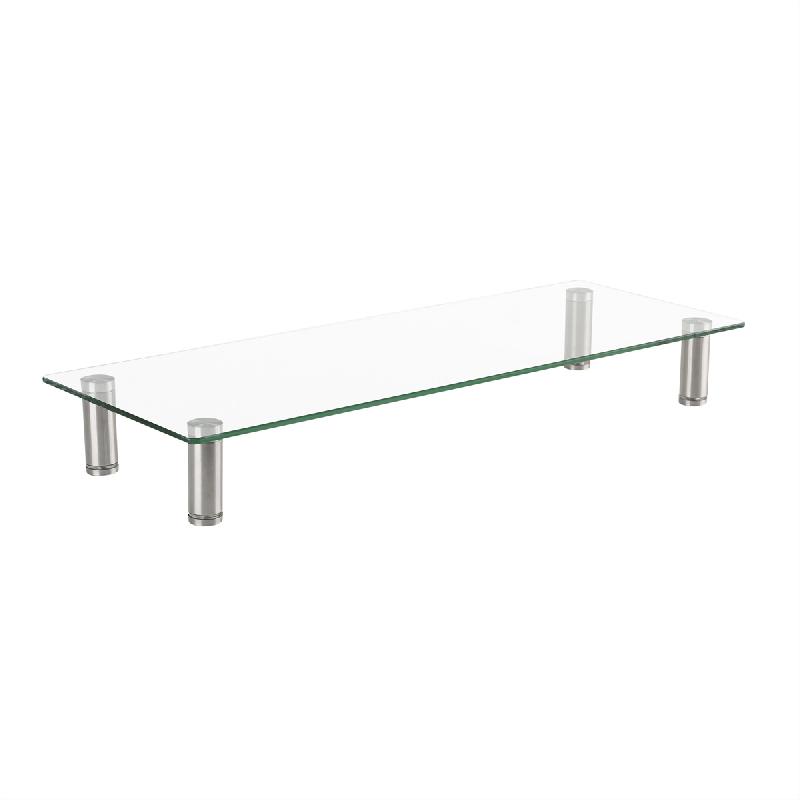 ROLINE Support en verre pour écran, forme rectangulaire, réglable en hauteur_0