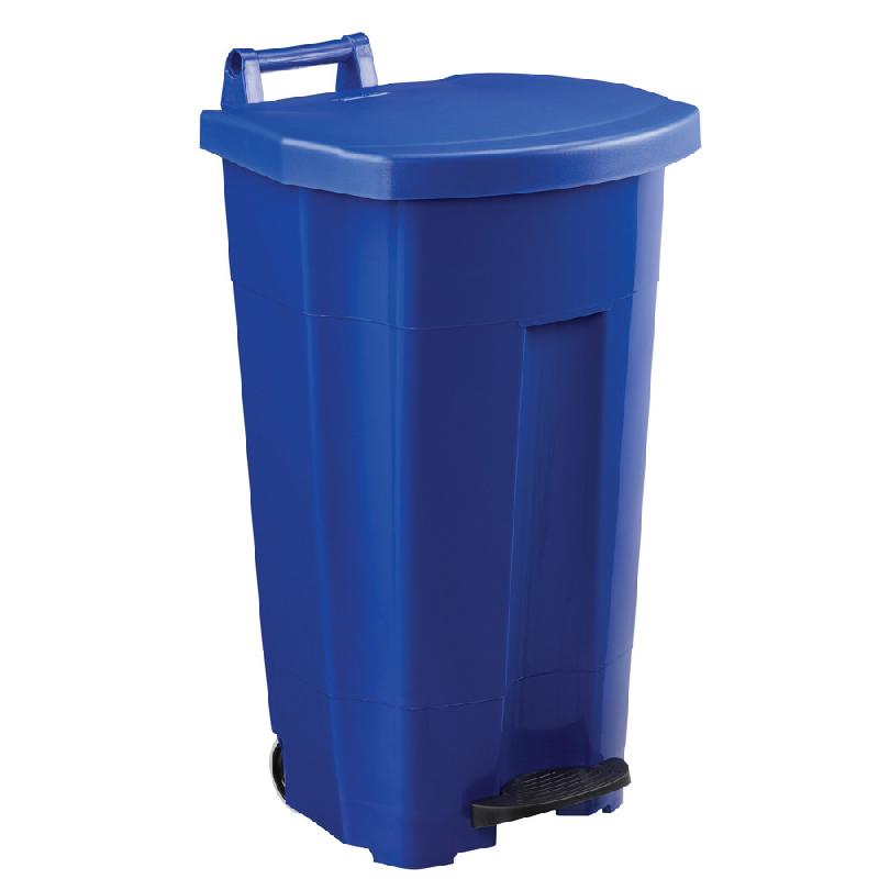 ROSSIGNOL Poubelle mobile a pedale - 90 L - boogy - bleu / bleu_0
